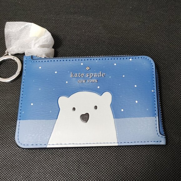 Kate Spade Handbags - Kate Spade Arctic Friends card holder saffiano leather